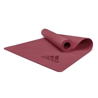 Adidas Premium Yoga Mat 5mm Exercise Training Floor Gym Fitness Pilates - Mystery Ruby