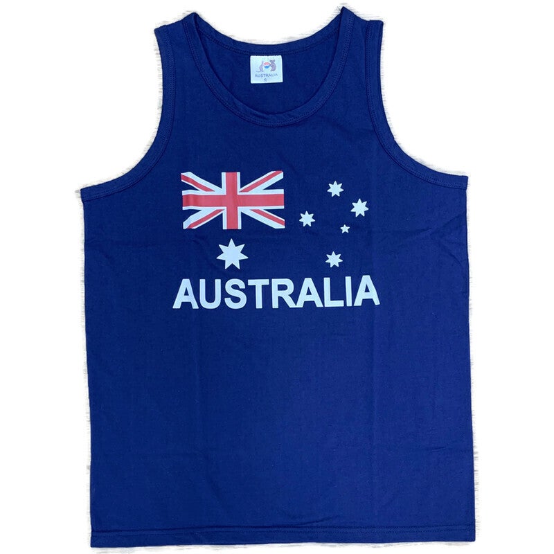 Buy Adult AUSTRALIAN Singlet Australia Day 100% COTTON Souvenir