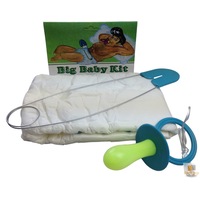 ADULT BABY COSTUME Big Giant Diaper Fancy Dress Dummy Nappy Halloween Jumbo Pin