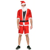 ADULT SANTA CLAUS COSTUME Suit Father Xmas Party Outfit Father Christmas