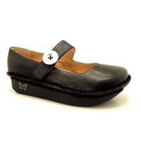 ALEGRIA Paloma Nursing Shoes Slip On Womens Work Working Hospitality - Black Nappa