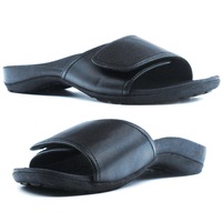 Axign Orthotic Slides Slip On Thongs Slippers Flip Flops - Black