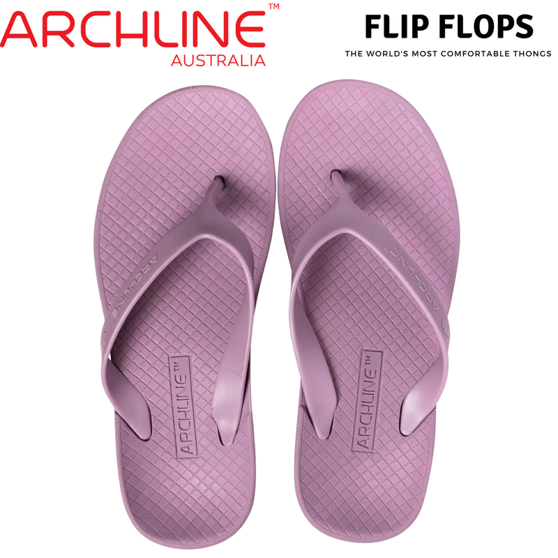 Buy Archline Rebound Orthotic Slides Flip Flop Thongs Slip On Arch Support  - White - MyDeal