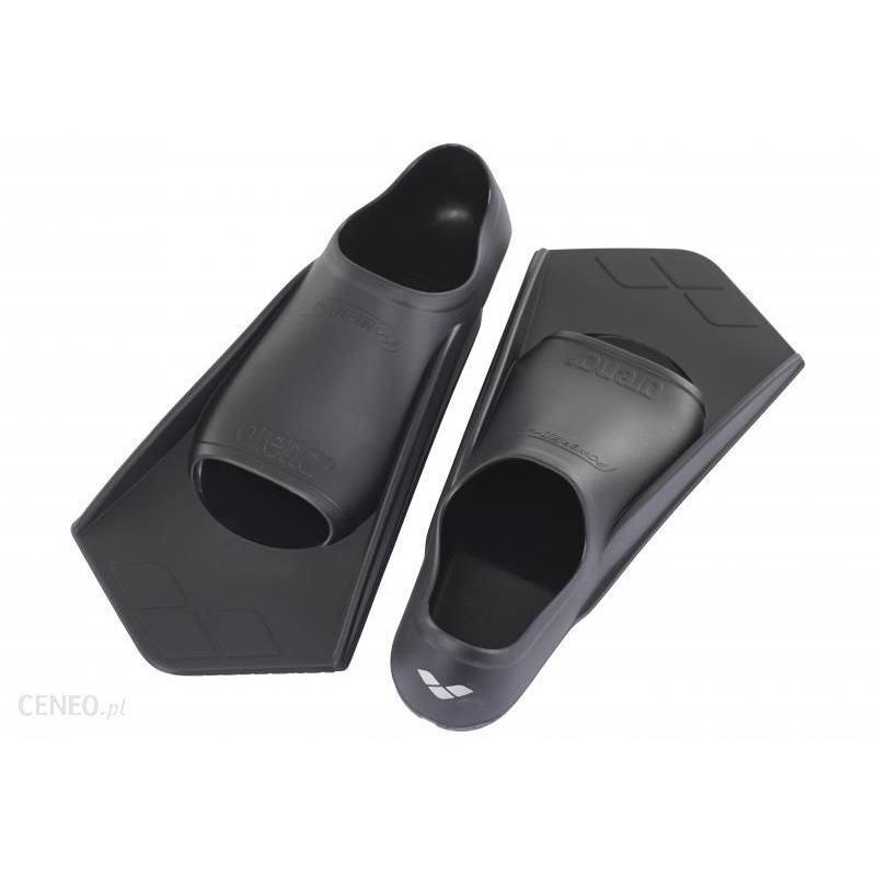 Buy Arena Powerfin Hook Swimming Fins Training Diving Flippers Swim Black/Silver MyDeal