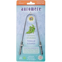 Auromere Ayurvedic TONGUE CLEANER Dental Hygiene Scraper Stainless Steel