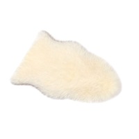 Australian Sheepskin Lambskin Rug Long Wool Fluffy Genuine Skin Rug in White