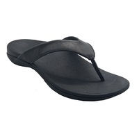 AXIGN 90 Mile Orthotic Arch Support Flip Flops Thongs w Leather Strap Archline