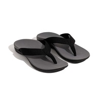 AXIGN Premium Orthotic Arch Support Flip Flops Sandal Thongs Archline - Grey/Black