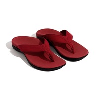 AXIGN Premium Orthotic Arch Support Flip Flops Sandal Thongs Archline - Red