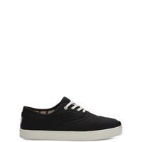 TOMS Heritage Mens Canvas Casual Shoes Sneakers Lace Up Low Cut - Black