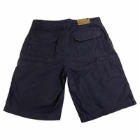 BR Mens 100% Cotton Casual Plain Walking Summer Shorts - Dark Grey