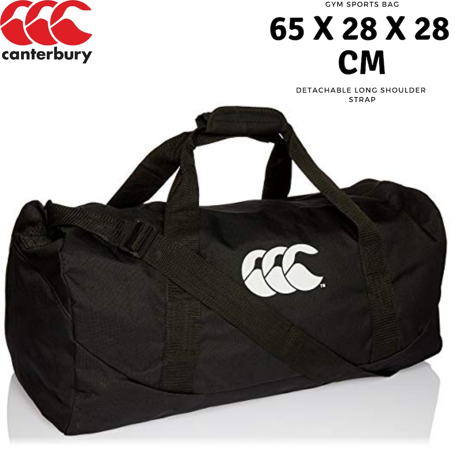 Canterbury 51L Packaway Bag Gym Sports Duffle Duffel Travel - Black