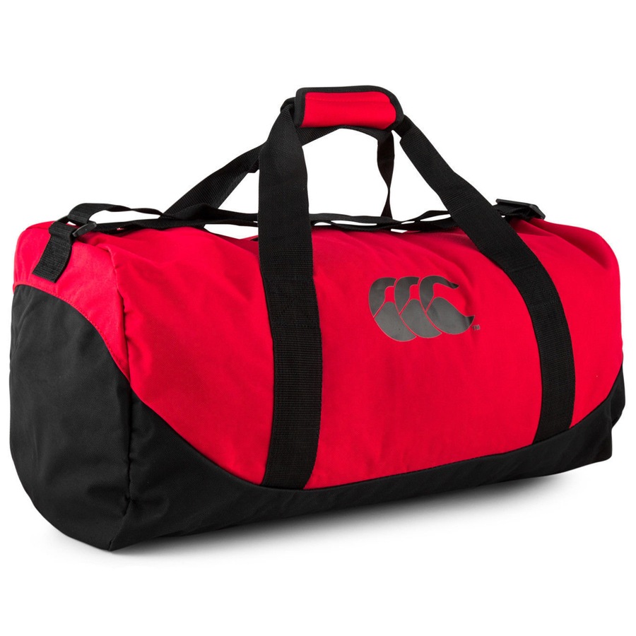 Canterbury 51L Packaway Bag Sports Gym Duffle Duffle Travel - Flag Red