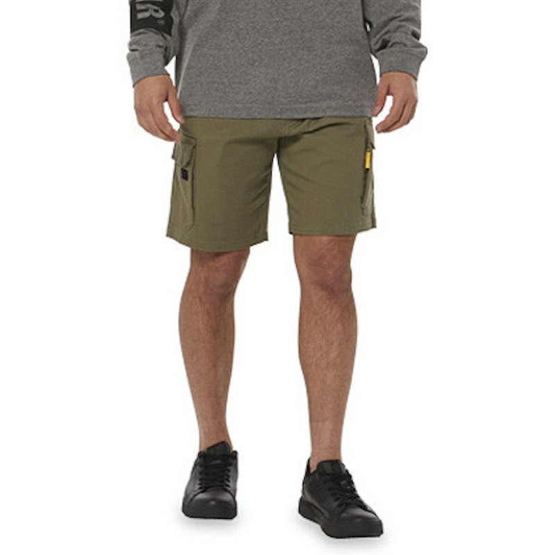 Buy CAT Mens Foundation Stretch Cargo Shorts Caterpillar Marshland MyDeal