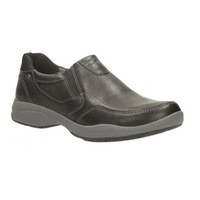 CLARKS Mens Wavekorey Free Formal Slip On Dress Leather Shoes G Width Fit
