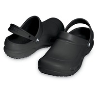 Crocs Bistro Slip Resistant Clogs Shoes Sandals Work Occupational - Black