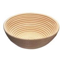 Davis & Waddell Round Rattan Bread Proving Basket Bread Proofing Baking - 22cm