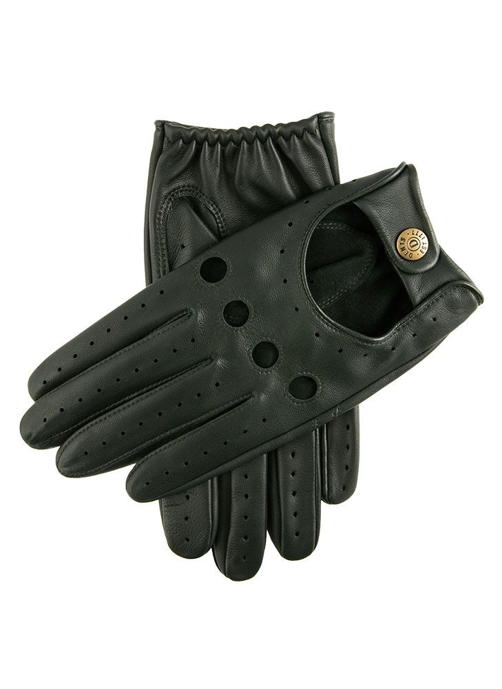 Dents Delta Mens Classic Leather Driving Gloves Classic Luxury - Racing Green