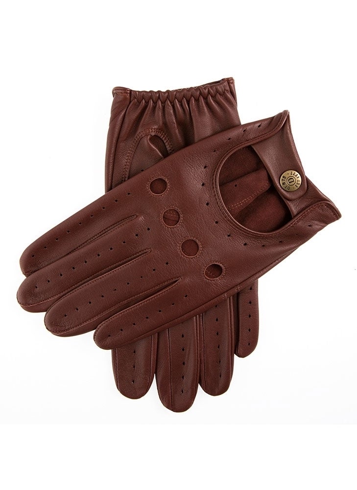 Dents Delta Mens Classic Leather Driving Gloves - English Tan