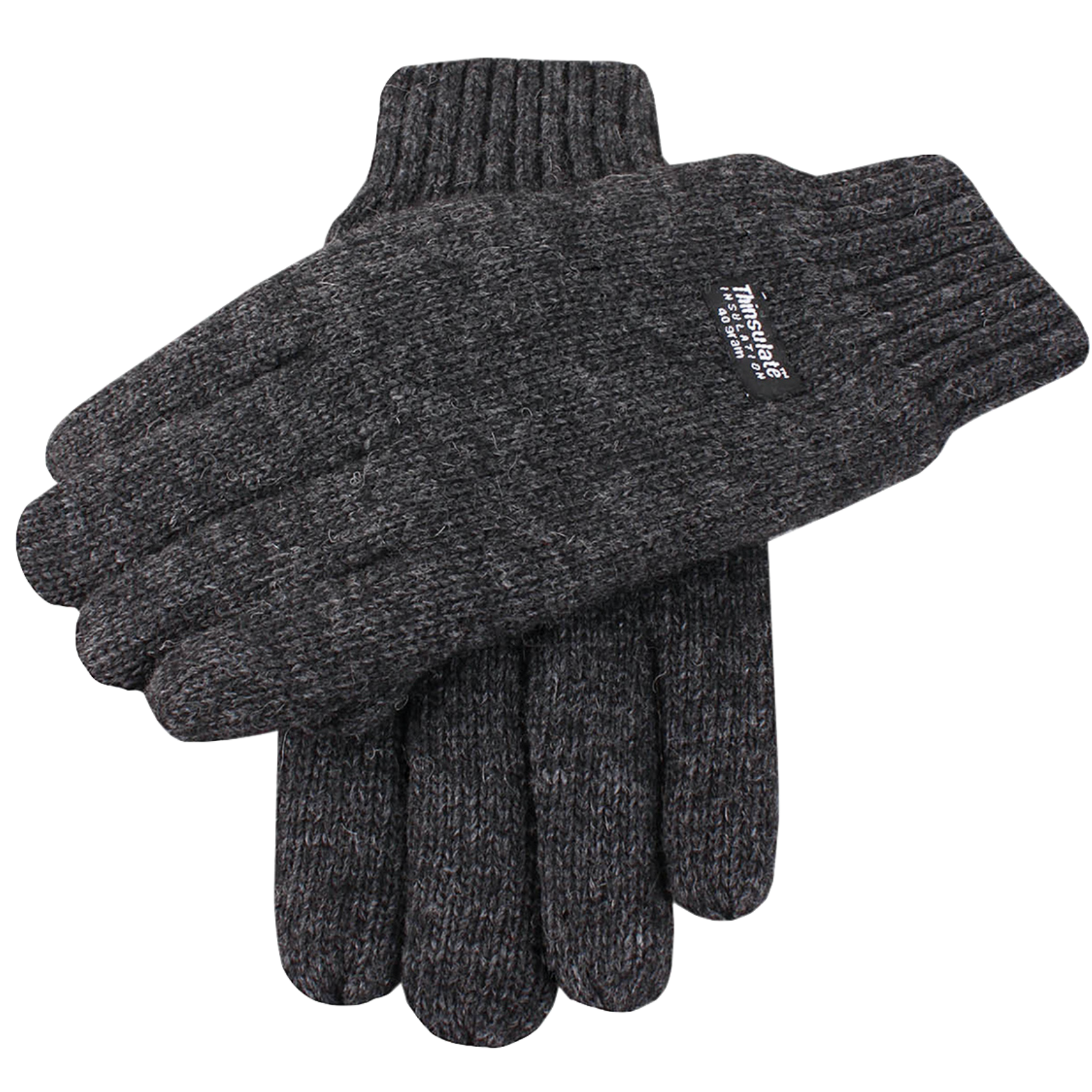 DENTS Mens 3M Thinsulate Lined Wool Knitted Gloves Rib Cuff Warm Winter