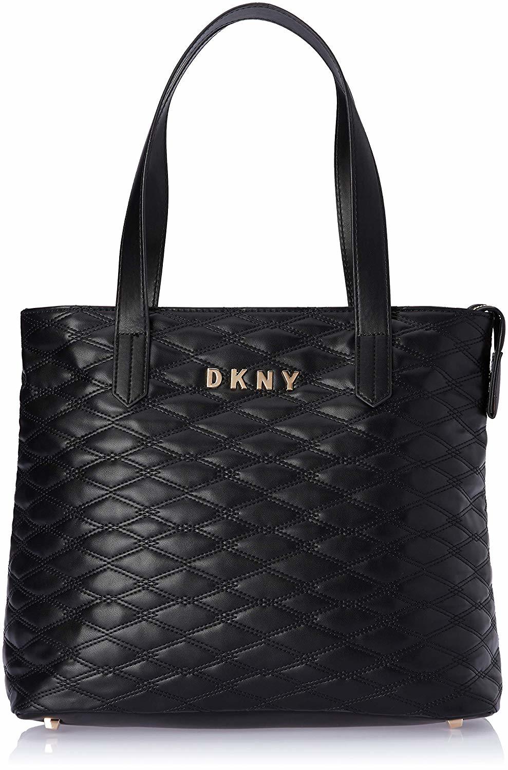 dkny quilted tote bag