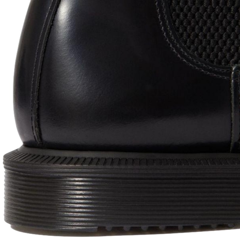 Buy Dr. Martens Womens Flora Leather Kensington Chelsea Boots Shoes Black Smooth MyDeal