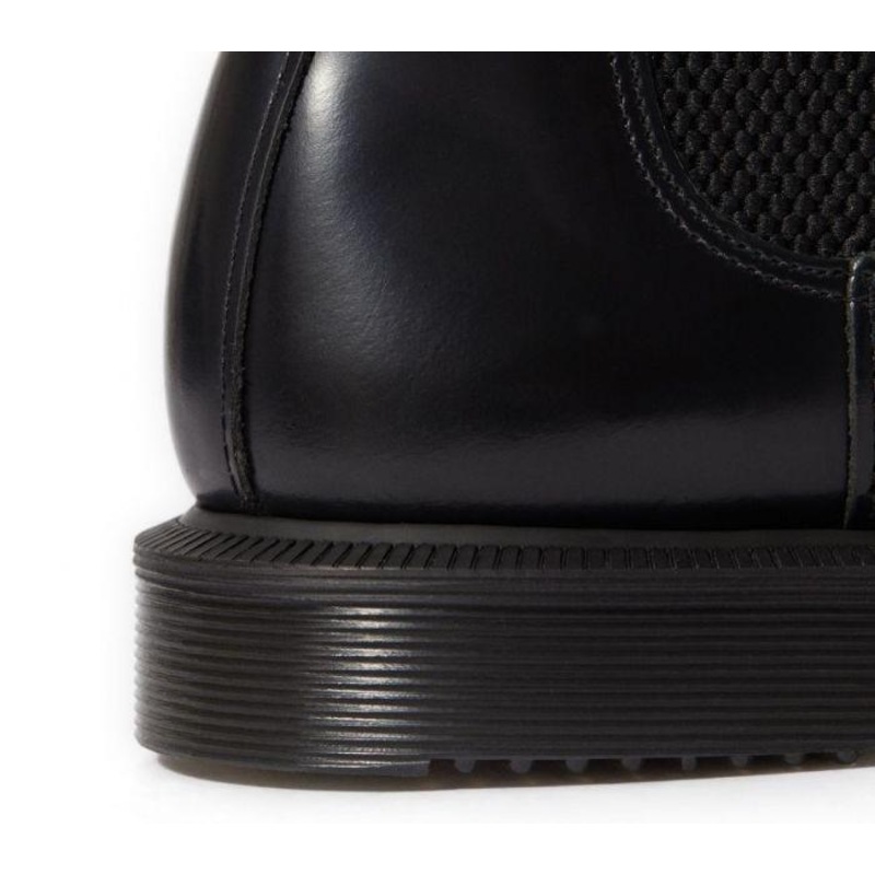 Buy Dr. Martens Womens Flora Leather Kensington Chelsea Boots Shoes Black Smooth MyDeal