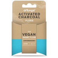 Dr Tung's 27m Vegan Smart Tooth Floss Teeth Cleaner Activated Charcoal