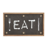 EMPORIUM EAT LED Wall Decor Vintage Hanging Sign Food Shop Art Cafe