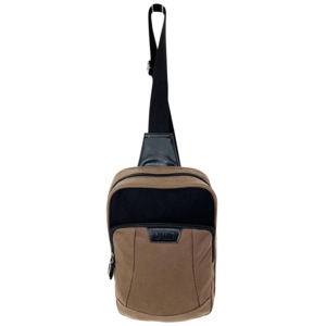 FIB Byron Sling Backpack Bag Travel w/ Single Adjustable Strap - Brown