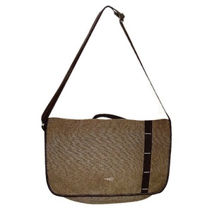 FIB Canvas Messenger Bag Laptop Tablet Uni Shoulder Travel - Khaki