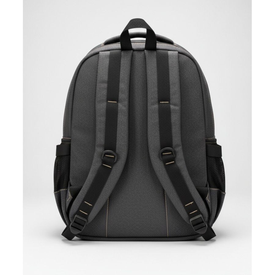 FIB Washed Canvas Backpack Bag in Black
