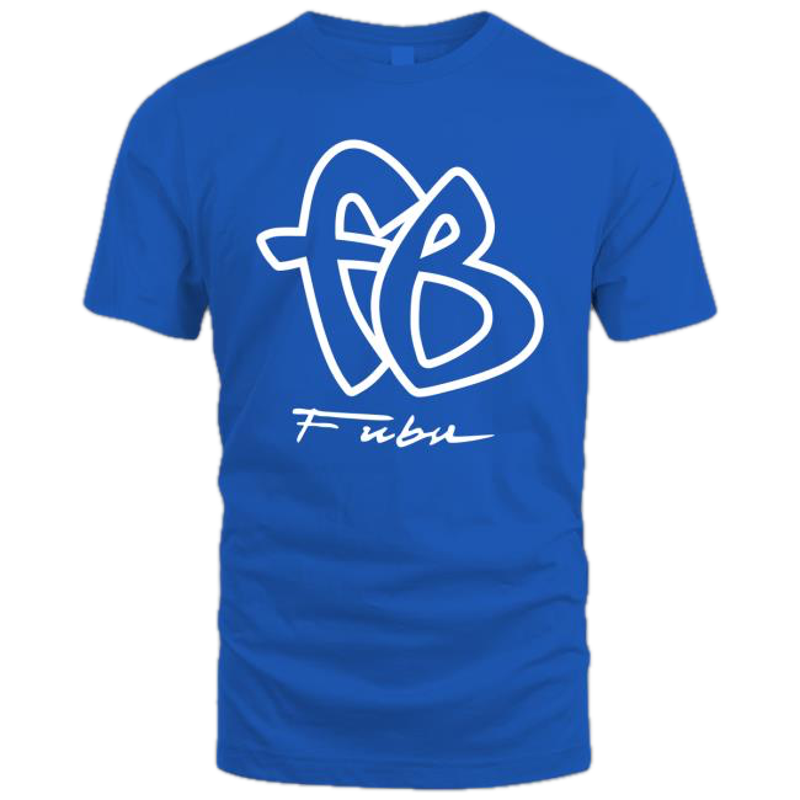 Buy FUBU Drake Classic Logo T Shirt Top Quick Shot Tee - Cobalt Blue/White  - MyDeal