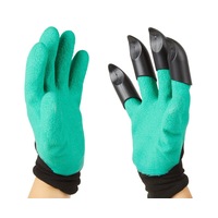 Garden Guru Waterproof and Puncture Resistant Gloves w Claws Digging