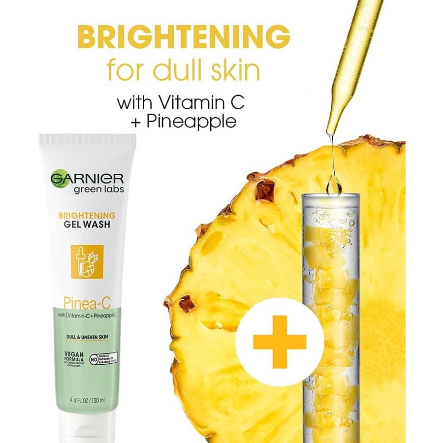 Garnier Green Labs Pinea-C Brightening Gel Cleanser Dull & Uneven Skin 130ml