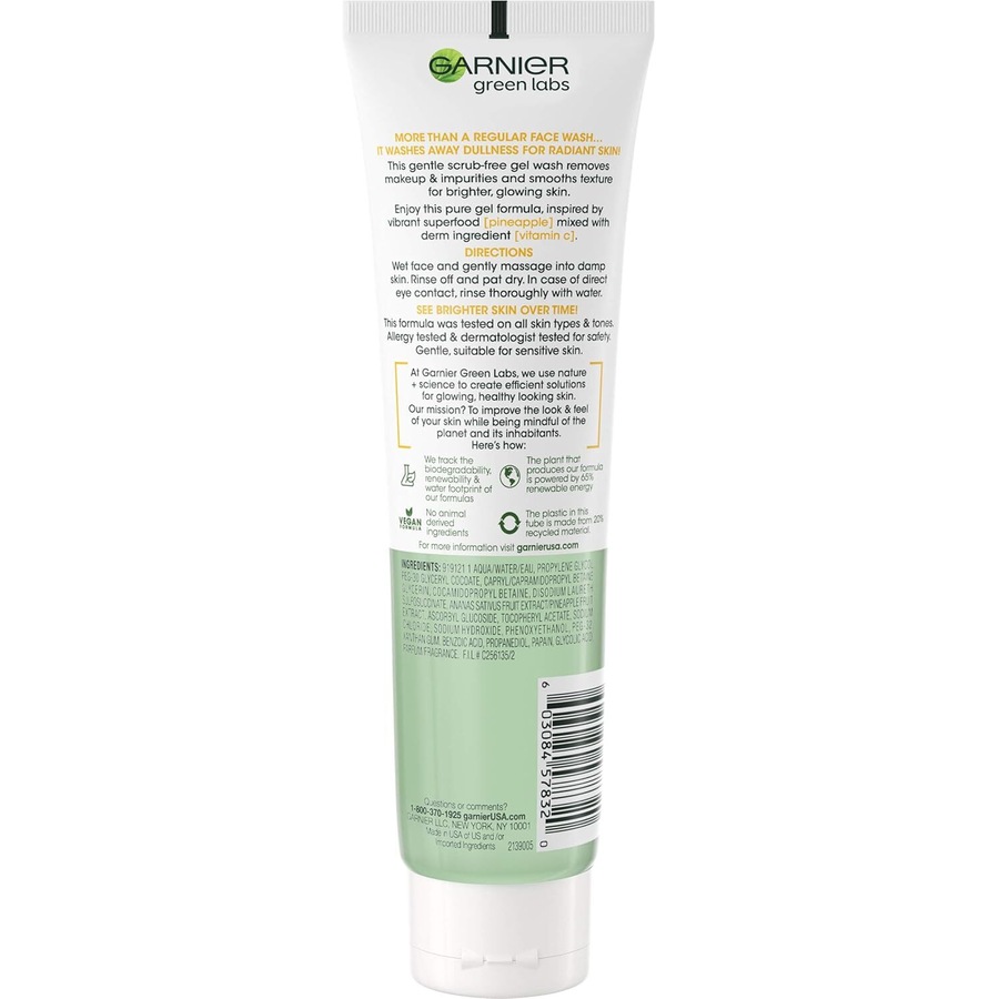 Garnier Green Labs Pinea-C Brightening Gel Cleanser Dull & Uneven Skin 130ml