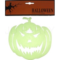 GIANT GLOW IN THE DARK PUMPKIN Halloween Face Party Decoration Decor Jack O Toy