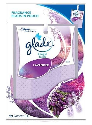 Glade 8g Pouch Hang It Fresh Lavender - Fragrance Beads In Pouch 