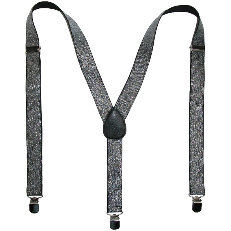 Unisex Suspenders For Men & Women - Adjustable (21" To 10.5"), 100% Polyester, Various Colors & Prints