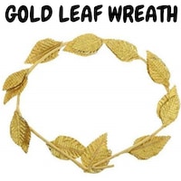 Buy GOLD LEAF WREATH Greek Headband Crown Leaves Band Roman Costume ...