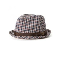 Goorin Brothers Mens Cotton Union Park Trilby Hat Stingy Brim - Blue