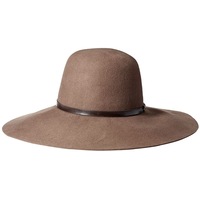 Goorin Brothers Womens Meadow Wool Felt Wide Brim Fedora Hat - Camel