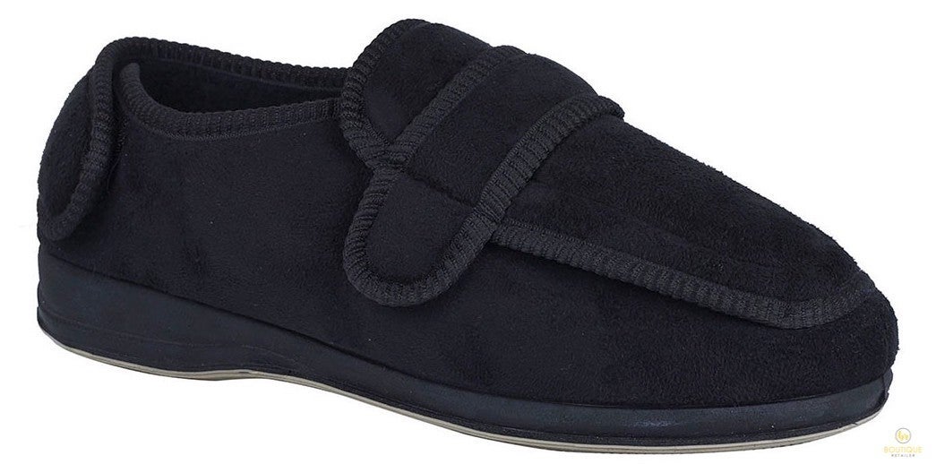 GROSBY Bi-Fold Mens Slippers Scuffs Shoes Indoor Outdoor Memory Foam Moccasins