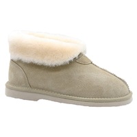 GROSBY Womens Princess UGG Boots Genuine Sheepskin Suede Leather Slippers