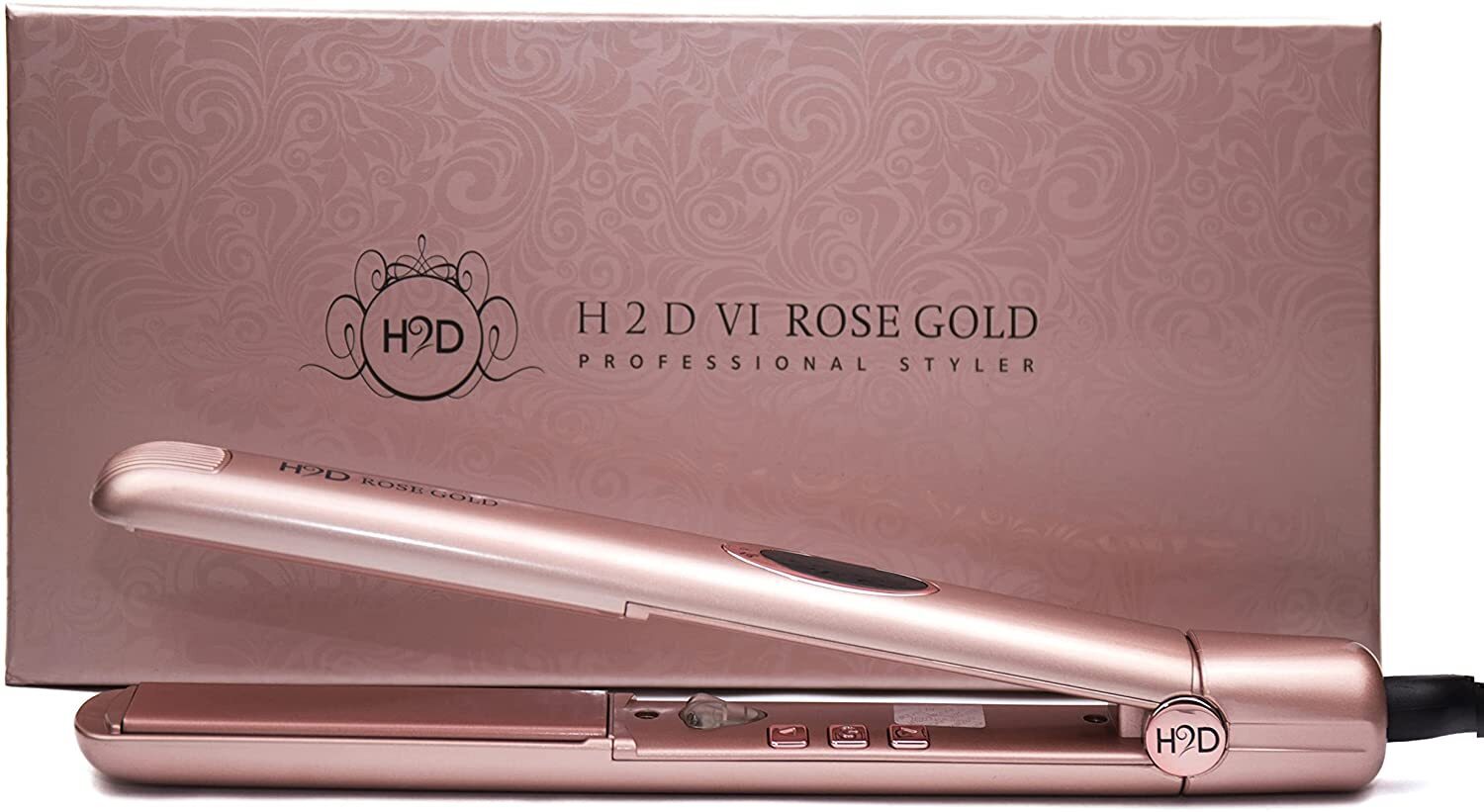 H2D Hair 2 Day Hair Straightener Styler Styling Iron Linear II Rose Gold 230 Degree
