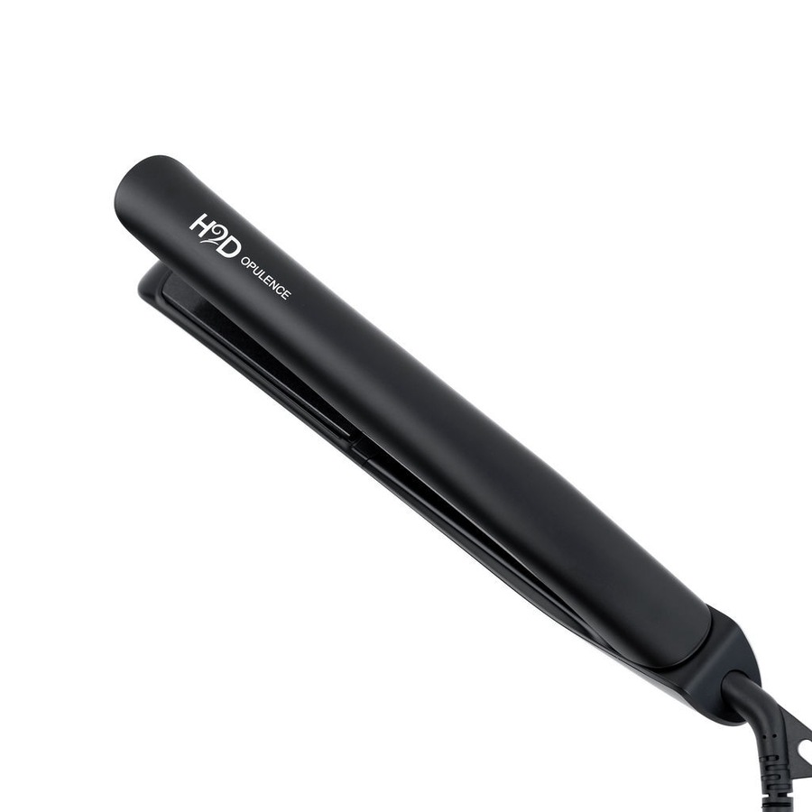 H2D Opulence Professional Ionic Hair Straightener w/ LED Mirror in Satin Black