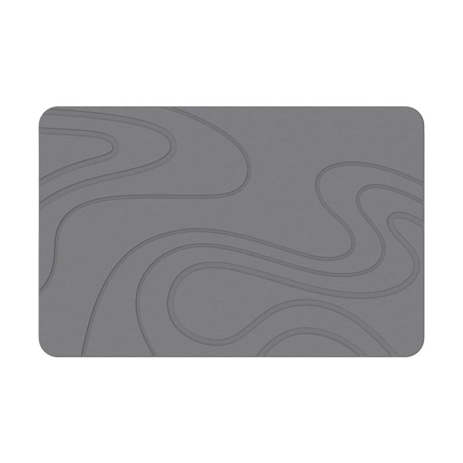 Hard Diatomite Bath Mat Stone Bath Mat Super Dry Anti-Slip Foot Shower Mats in Dark Grey