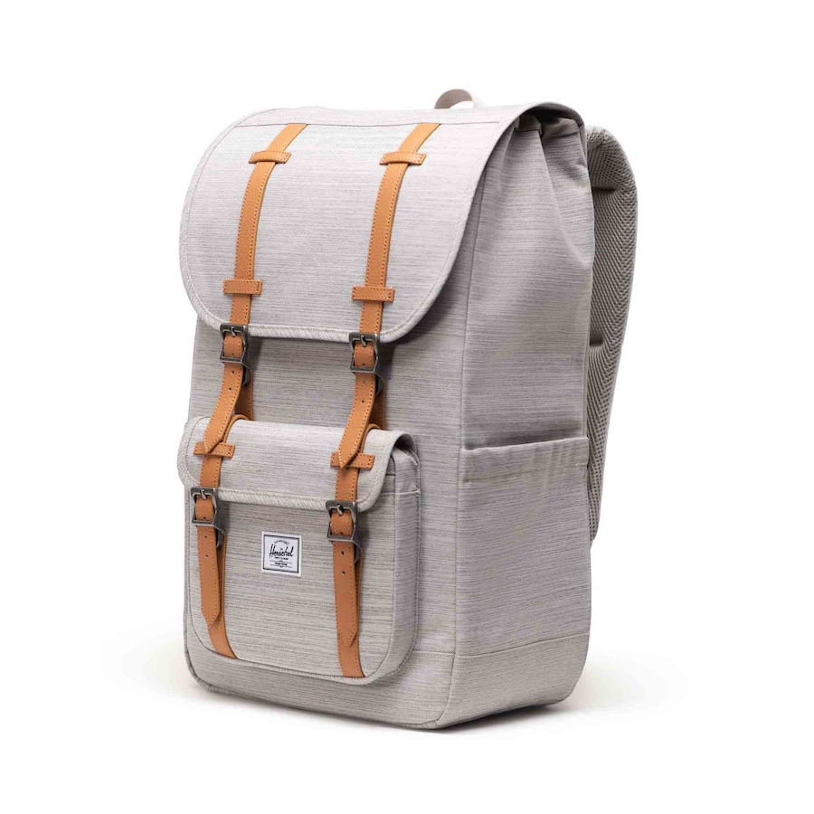 Herschel 30L Little America Backpack Bag w/ 15" Laptop Sleeve in Light Grey Crosshatch