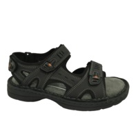 HUSH PUPPIES SIMMER Mens Leather Adjustable Strap Comfort Sandals Shoes