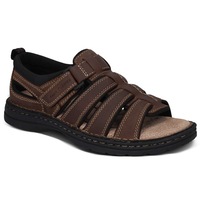 HUSH PUPPIES SPARTAN Mens Leather Wide Fit Comfort Sandals Shoes Slip On